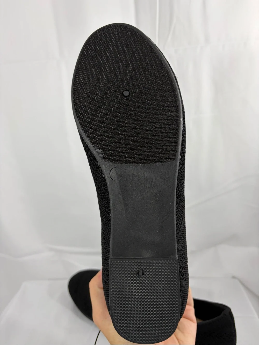 NWT Pop Women’s Size 9 Slip On Knit Black Ballet Flats